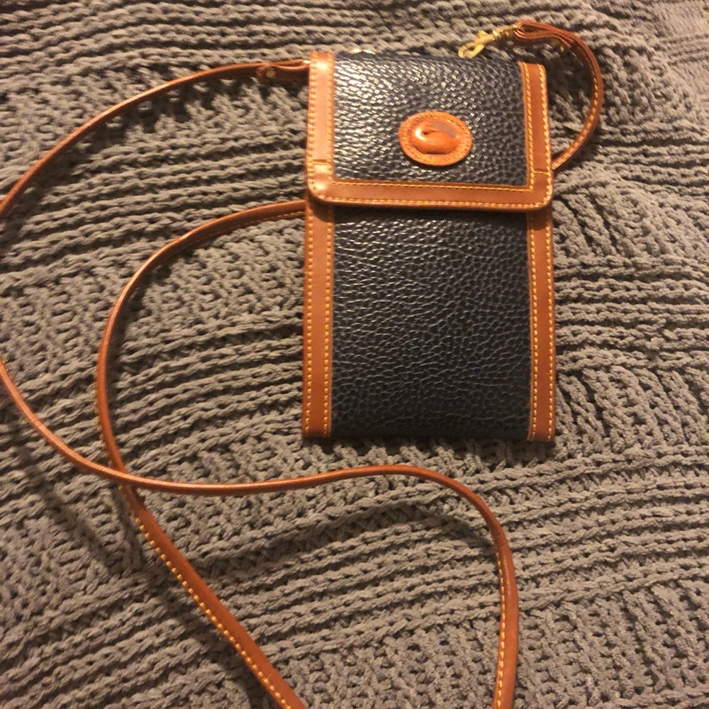 Elegant Black and Tan Crossbody Bag